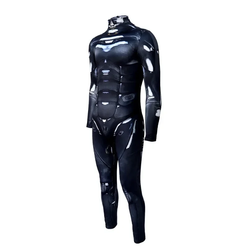 Halloween 3D Cetak Digital Zentai Bodysuit Kostum Cosplay Ketat Seluruh Tubuh untuk Dewasa Pertunjukan Panggung Jumpsuit Pesta Bertema