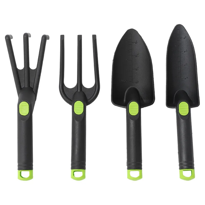 RT1100 Gardening Tool Set 4-Piece Set with Scale Large Shovel Scale Small Shovel Three-Prong Three-Claw Gardening Set