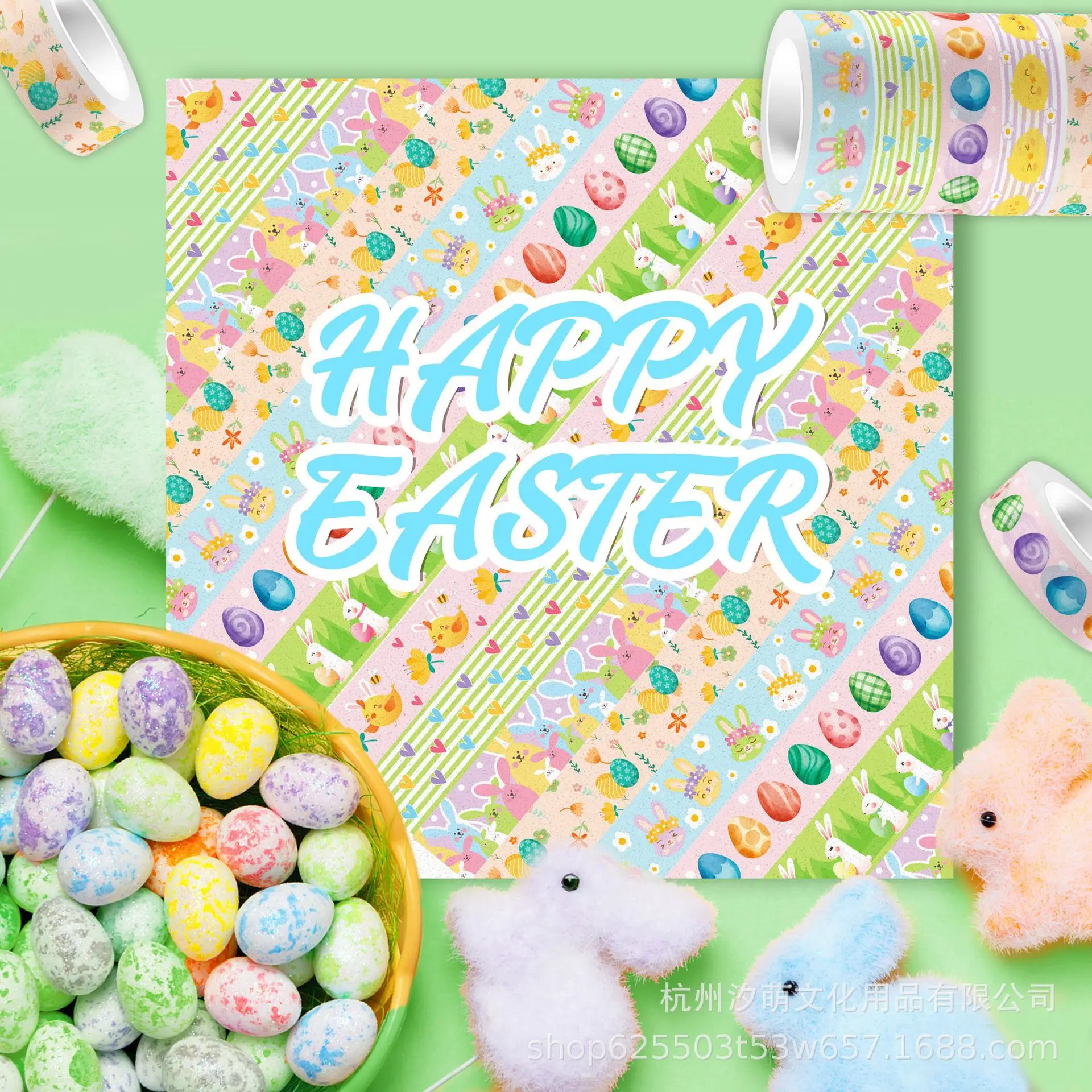 Ostern Transparente Rolle Selbstklebendes Washi Tape DIY Handbuch Material Dekorativer Aufkleber