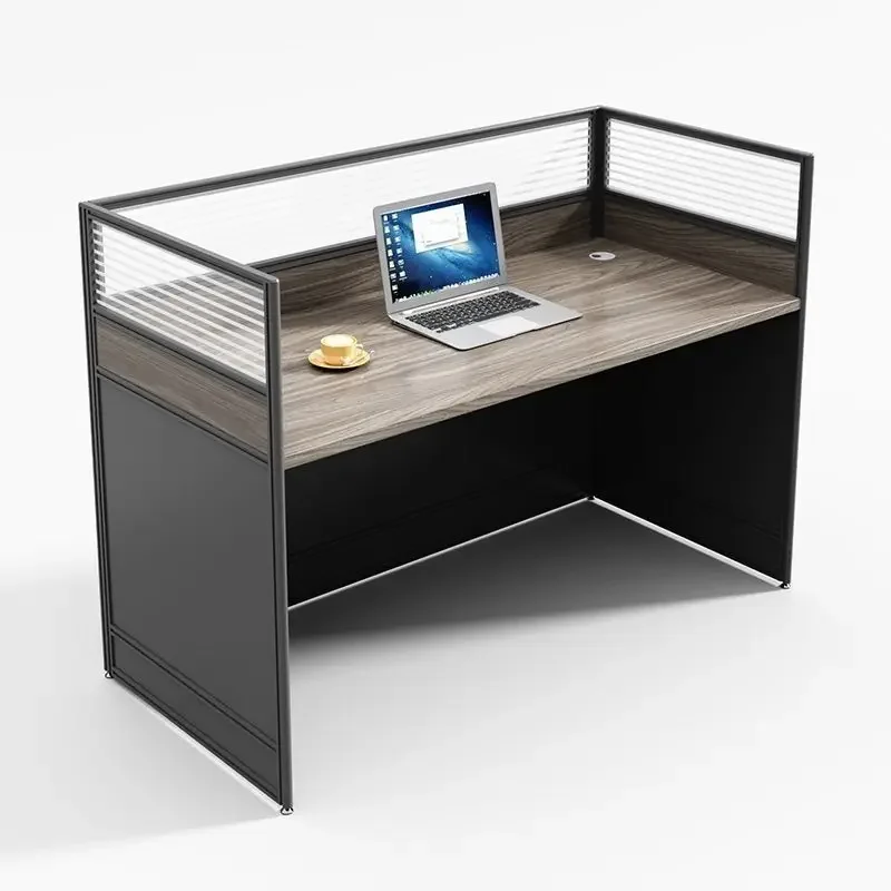 

Office Desk and Chair Combination Staff Office Station Desk Desk Single Double Screen Partition Soundproof Table Clearance