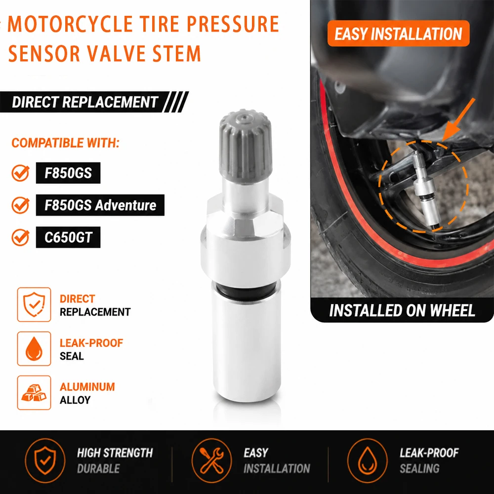 Motorcycle Tire Pressure Sensor Screw For BMW F850GS Adventure F850 GS ADV C650GT Screw Kit CNC Aluminum Accessories