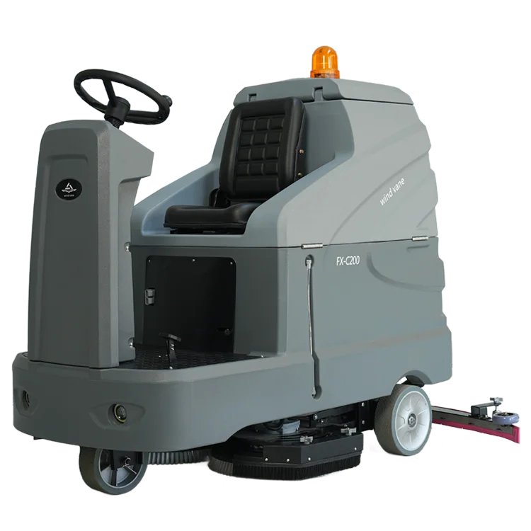 Single Disc Electric Ride-On Floor Scrubber Automatic Industrial Floor Sweeper with Cleaning Brush for Large Scale Cleaning