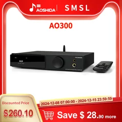 SMSL AO300-AMPLIFICADOR DE POTENCIA AO300, amplificador de auriculares y decodificador MA5332MS MQA-CD Audio DAC CS43131, XMOS XU-316 2,1, HIFI