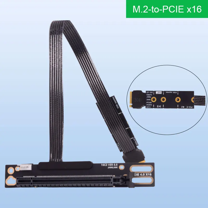 

ADT-Link M.2 к PCIE x16 GEN4 Адаптер видеокарты Твердотельный накопитель M2 NVME к PCI-e 4.0 X4es 64G/BPS Аксессуары для игровых ПК
