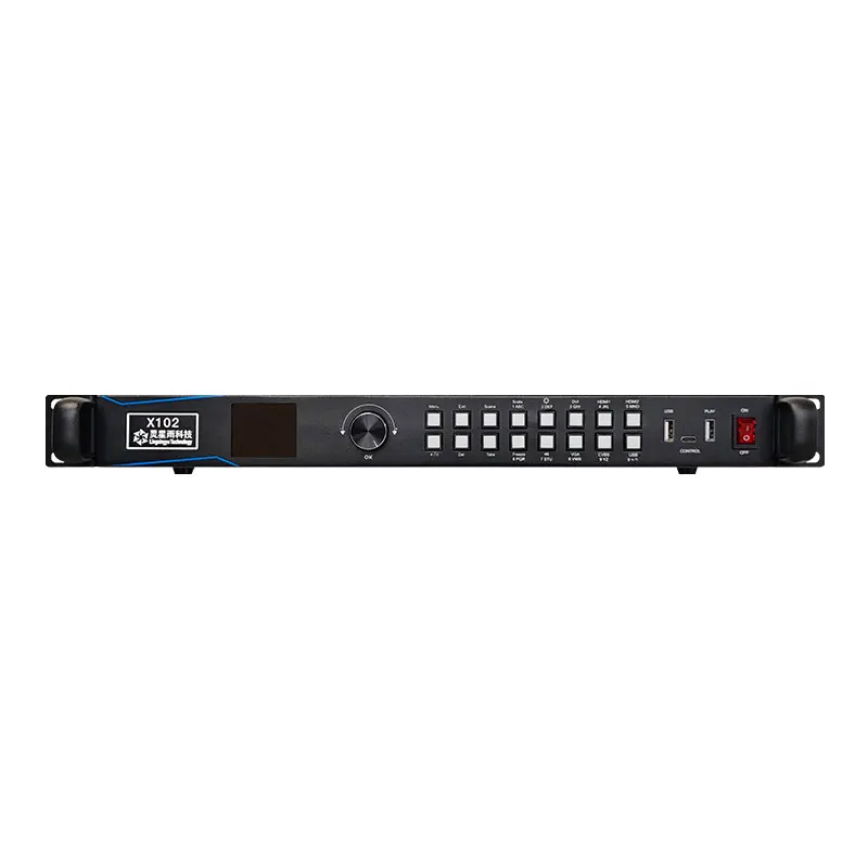 Imagem -03 - Led Video Dvi Processor All-in-one Studio Displays Controlador Suporta Receber Cartões Rv908h Rv908m32 Novo 2024 Linsn-x102