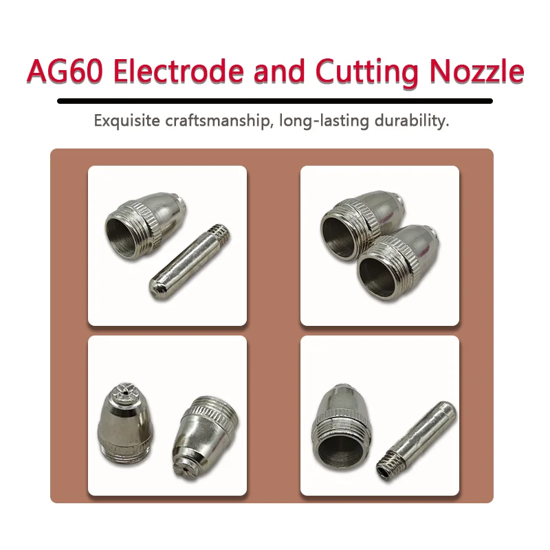 

Сопло/наконечник для плазменной резки AG60 / Плазменный электрод AG60 из гафния - 2 шт.