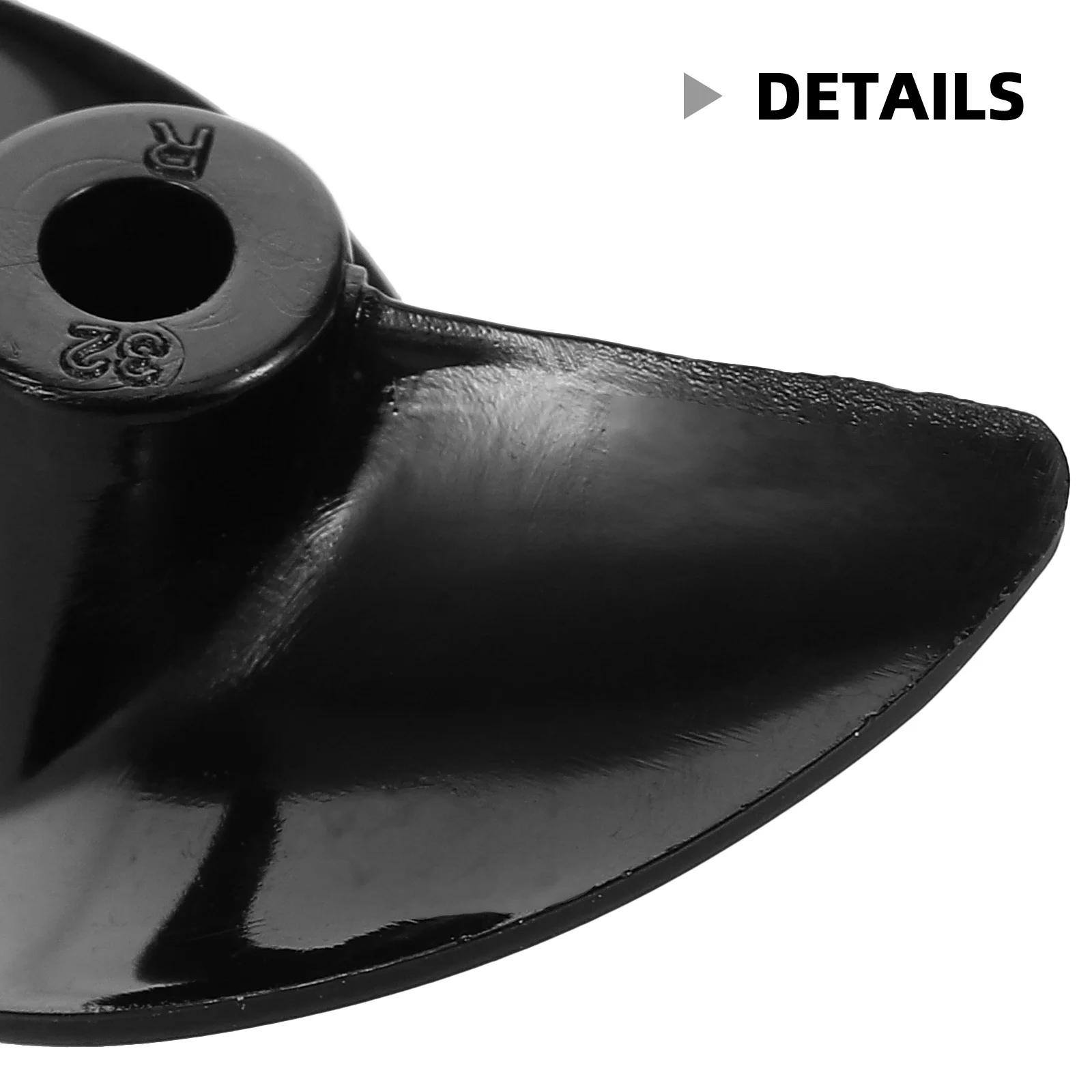 2 قطعة المروحة قارب D32mm التصنيع باستخدام الحاسب الآلي البلاستيك اثنين شفرة الكهربائية Rc محرّك القارب رمح الملحقات عالية السرعة الأداء #5