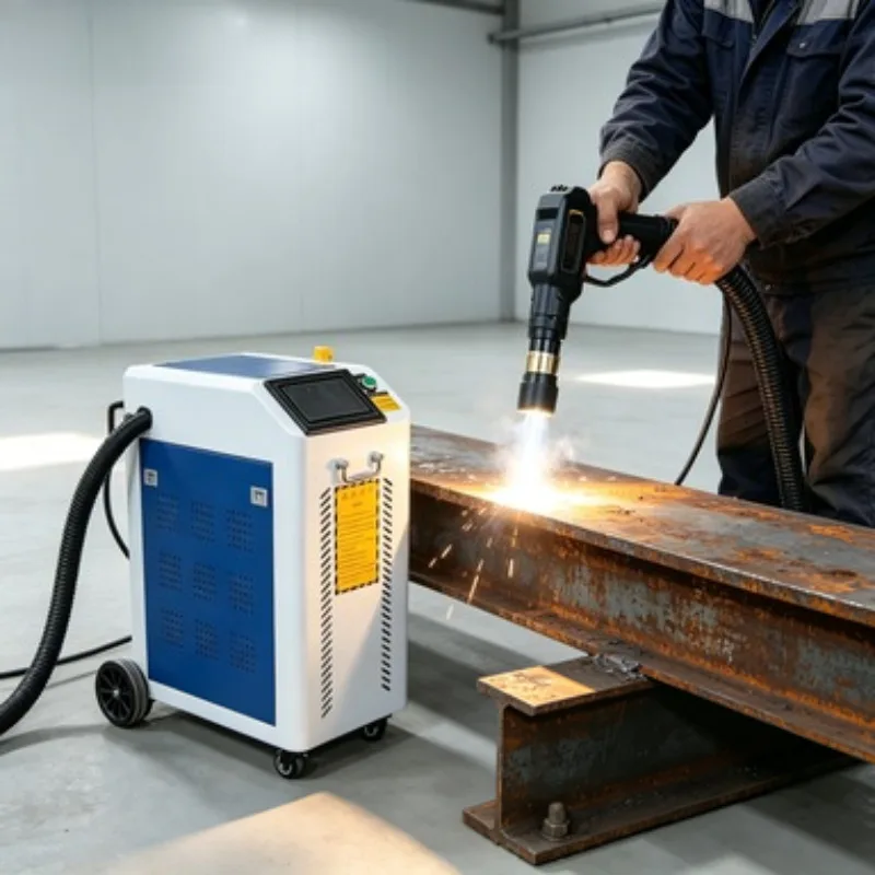 Handheld Portable Laser Cleaning Machine High Power Fiber Laser Cleaner For Heavy Rust Metal Material Treatment