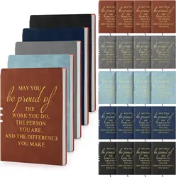 A5 Leather Notebook Journal May You Proud of The Work You Do Appreciation Notepad Thank You Gift for Team Employee Coworker