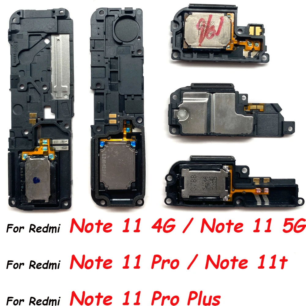 Loudspeaker For Xiaomi Redmi Note 11 11S 11E 11T 11 Pro Plus 4G 5G Turbo New Bottom Loudspeaker Buzzer Ringer Flex Cable Parts