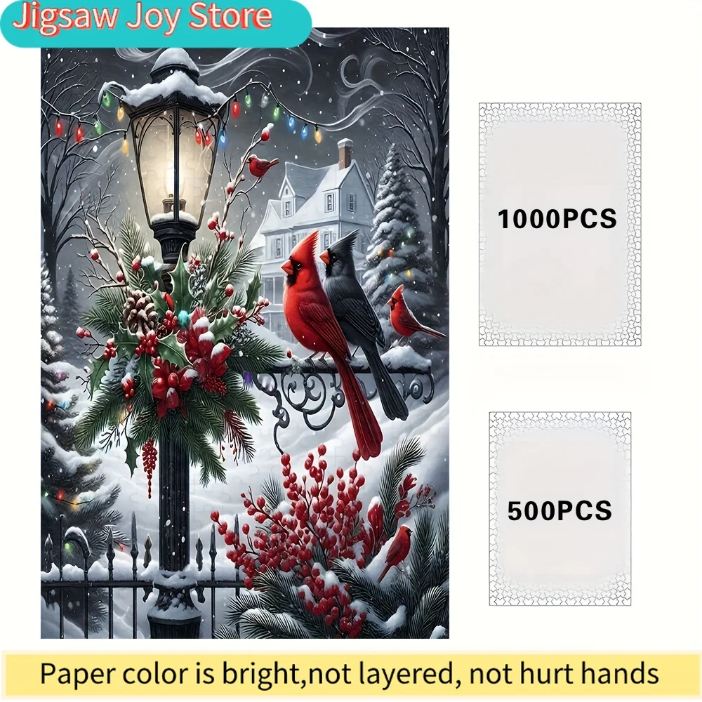 500/1000pcs Adult Puzzle, High-Quality Relaxing Family Game, Perfect for Birthdays, Christmas, Halloween, and Gifts, Best Choi