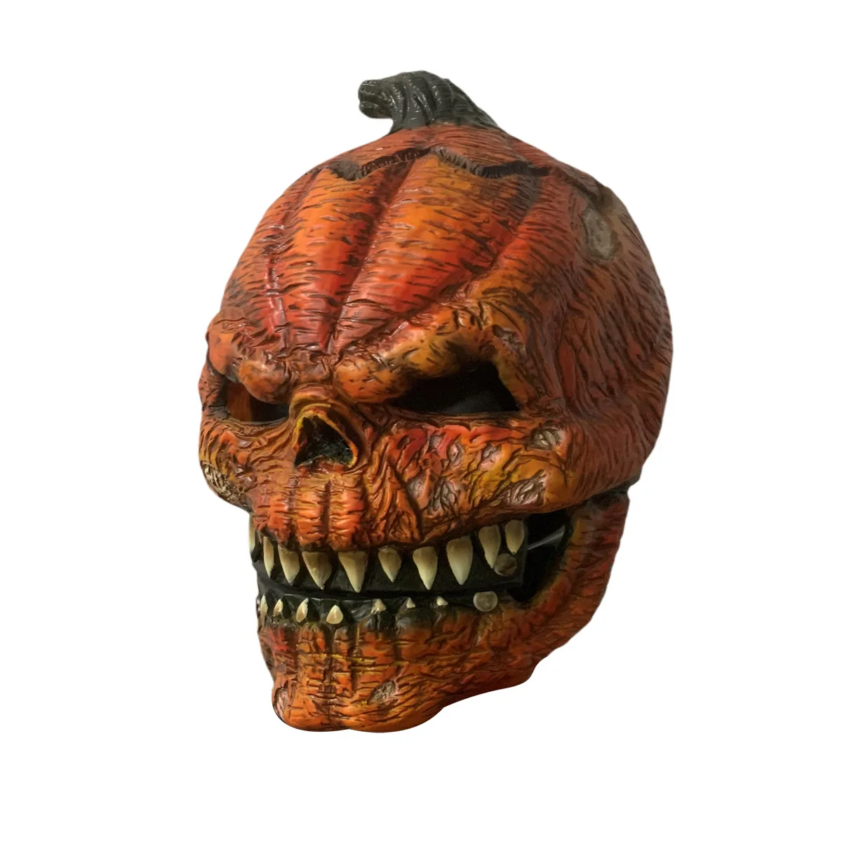 

Halloween Pumpkin Head Mask - Scary Evil Cosplay Costume Creepy SAN Horror Makeup Party Mask for Trick or Treat, Spooky Festiva