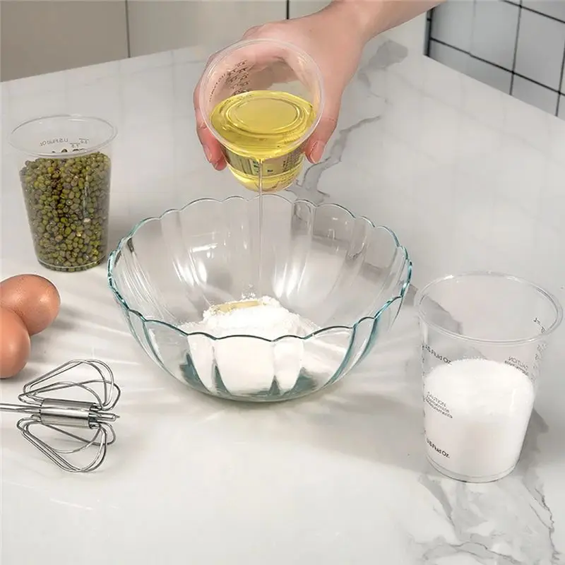 ABAH-200PCS 8Oz Disposable Measuring Cups Plastic Epoxy Resin Mixing Cups For Baking, Mixing Paint Pigments Easy Install Easy To