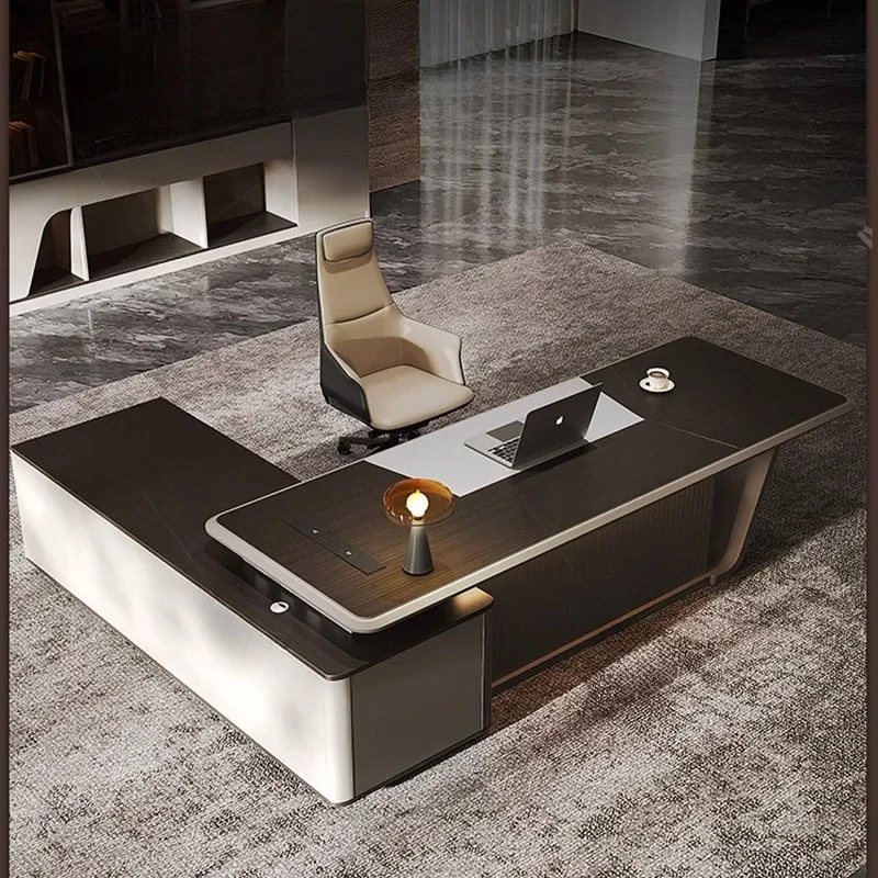 

Эстетичные современные офисные столы с ящиками, L-образные, регулируемые, электрические