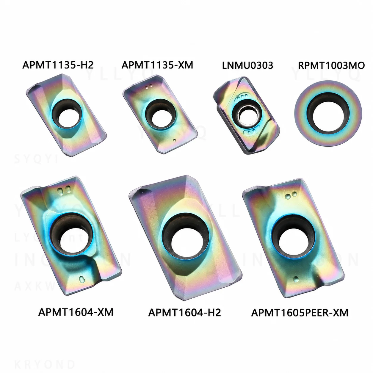 10PCS LNMU0303ZER-MJ TF618 Carbide Milling Inserts CNC Cutter Tool Blades For Hardened Steel Lathe Machine Parts