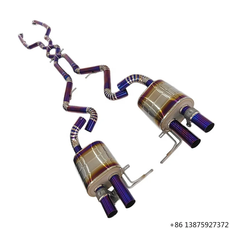 Индивидуальная титановая выхлопная система Catback с двойным X-образным средним патрубком для E90 E92 E93 M3 4.0л, высокопроизводительный глушитель с клапанами