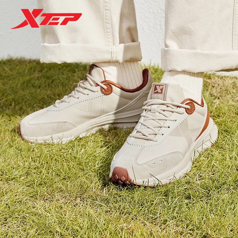 Xtep X70 Casual Shoes For Men 2023 Winter Keep Warm Comfortable Men\'s Sports Shoes Low Top Fashion Lace Up Sneakers 877419320015