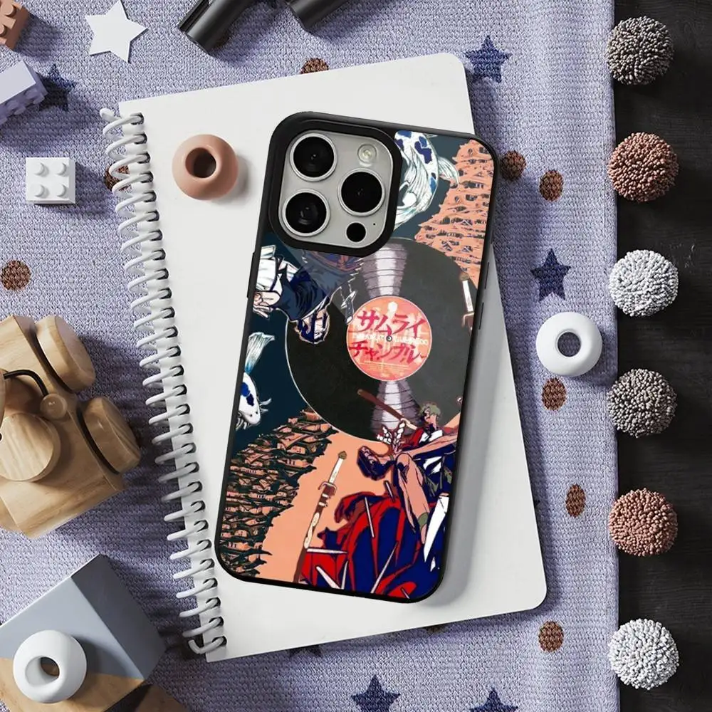 Anime S-Samurai C-Champloo Phone Case  For iPhone 16,15,14,13,12,11,Pro,Max,Plus,Mini,Magsafe,Magnetic Wireless Charging Case