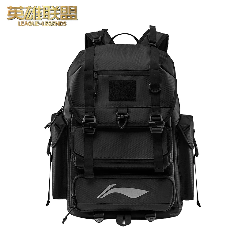 League Of Legends Li Ning Co-mochila con Velcro para hombre y mujer, morral Unisex de gran capacidad, multifunción para viajes diarios, 2024 Lpl Team