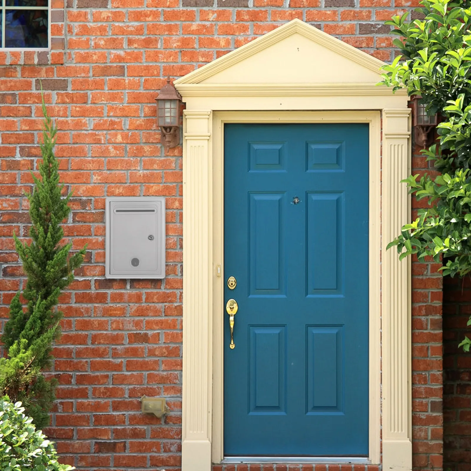 Suggestion With Lock Wall Mounted Secure Donation Collection Box For Office Home Letter Storage Metal Lock Box