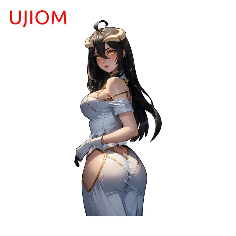 UJIOM Albedo الدائمة الموقف الحمار الكبير الجدار ملصق حساسة Tendy جذابة لاصق مائي الإبداعية شخصية خلفيات