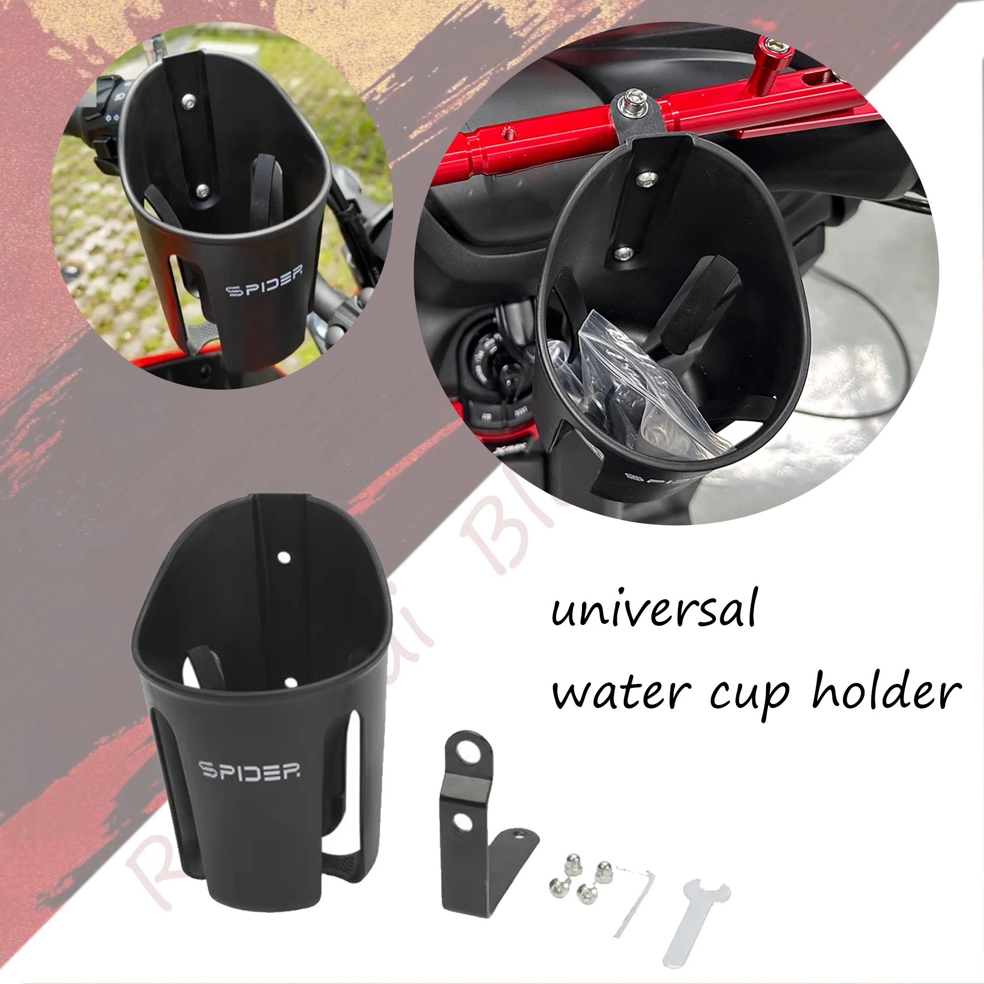 

Motorbike Universal Modification Accessories Drink Cup Holder Bike Water Cup Beverage Bottle Stand Motorcycle Bottle Cage