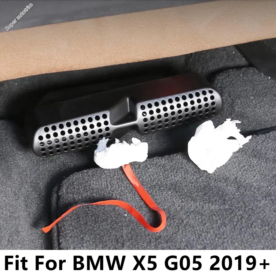 

Car Seat Under Floor Air AC Conditioning Vent Duct Outlet Shell Dust Cover Kit For BMW X5 G05 2019 - 2025 Interior Accessories