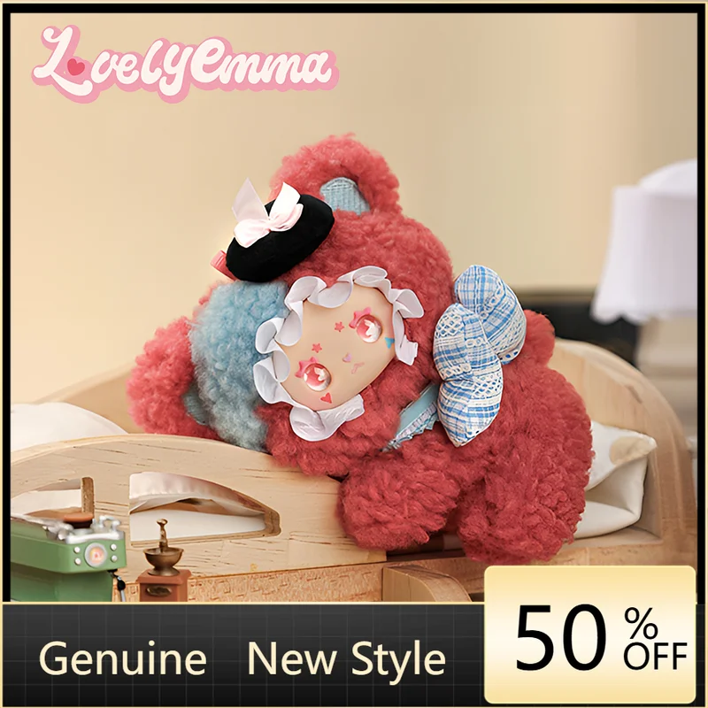 

LOVELY EMMA Little Bear Adoption Guide Series Blind Box Cute Plush Doll Anime Figure Bag Decor Surprise Toy Gift Desktop Pendant