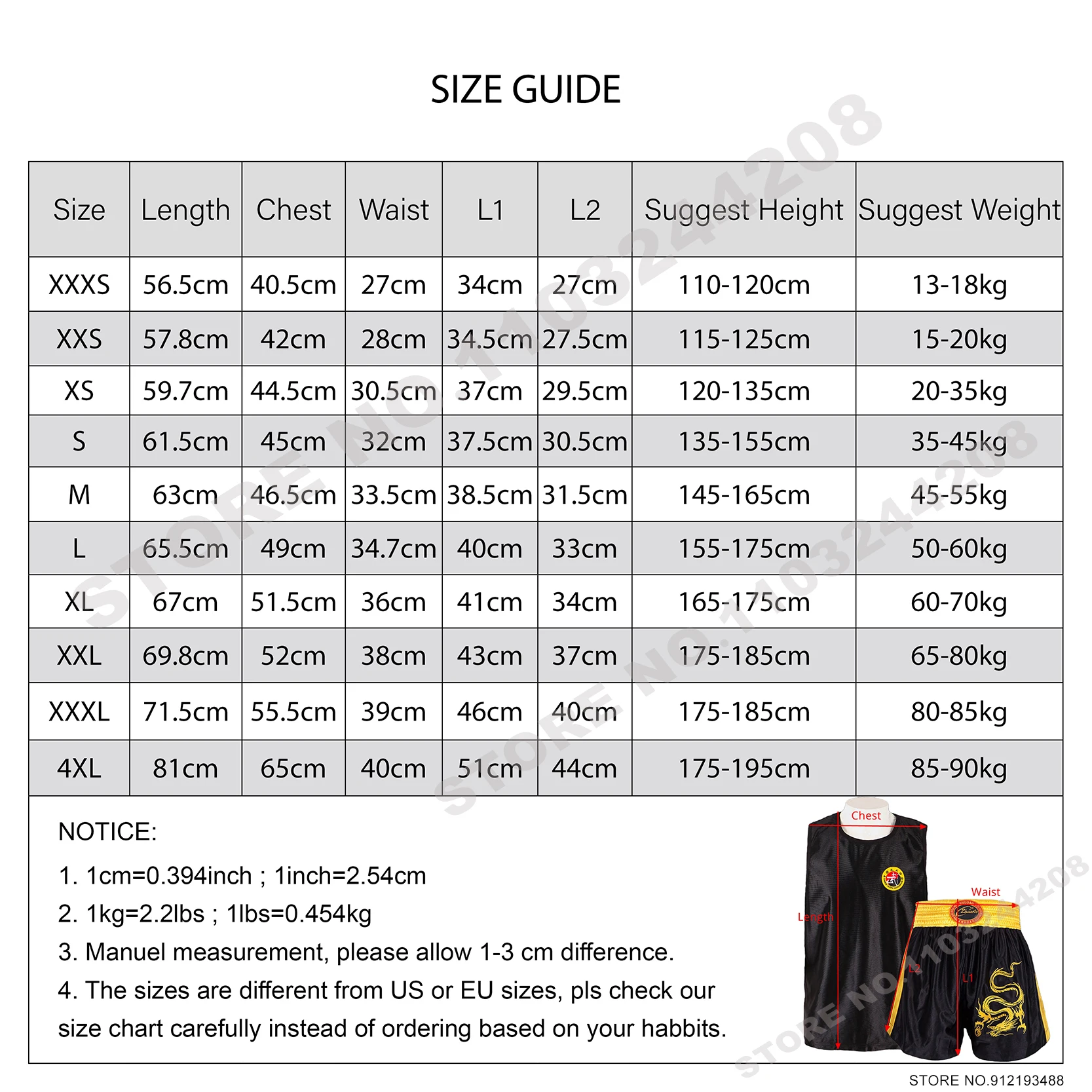 Boxing Shorts and Shirt Muay Thai Shorts Men Women Kids Dragon Embroidery Kickboxing Sanda Wushu Wrestling Martial Arts Uniform