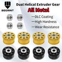For Creality K2 Plus Hi Upgraded Extrusion Gear K2P All Metal Filament Drive Gear DLC Coated High hardness Wear For K2 Plus Part