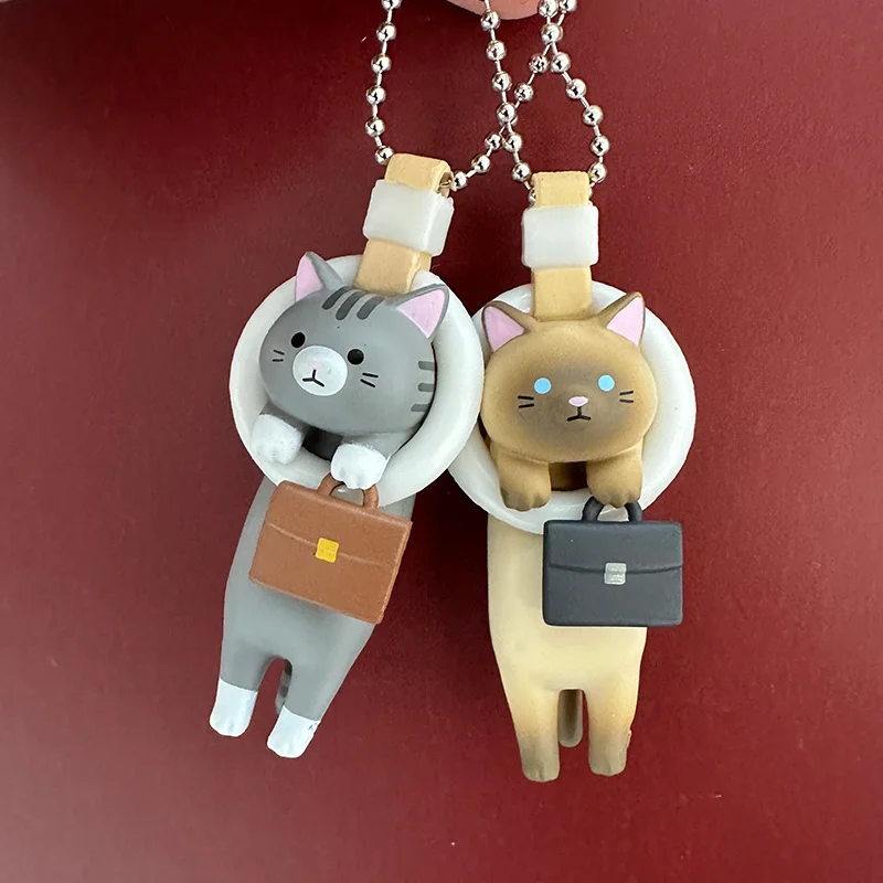 

Kawai аниме подвесное кольцо пригородная сумка кошка фигурка брелок слепая коробка милый кулон капсульные игрушки детский подарок-сюрприз