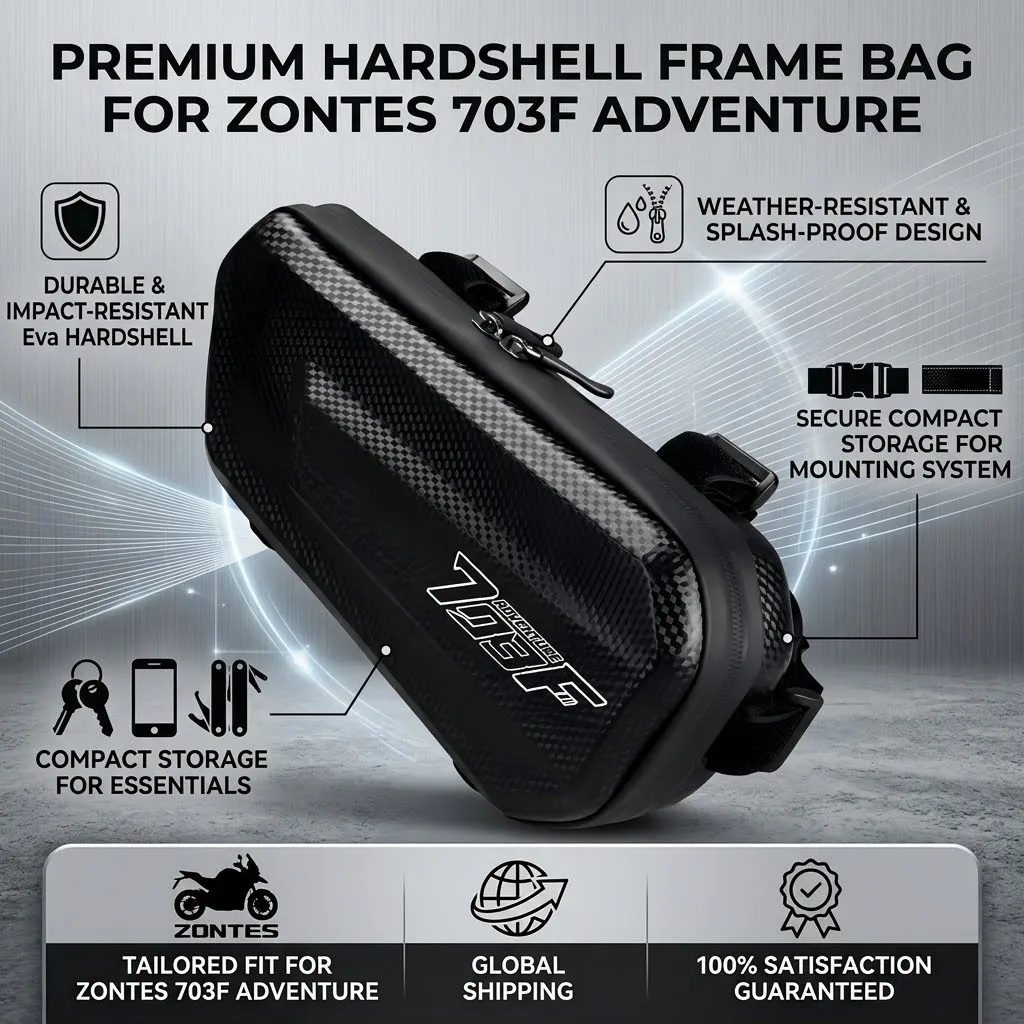Easy To Clean Large Capacity EVA Motorcycle Saddle Bag Tool Bag With LOGO For ZONTES 703F 703RR 703R 703T 703 F R RR T 2024