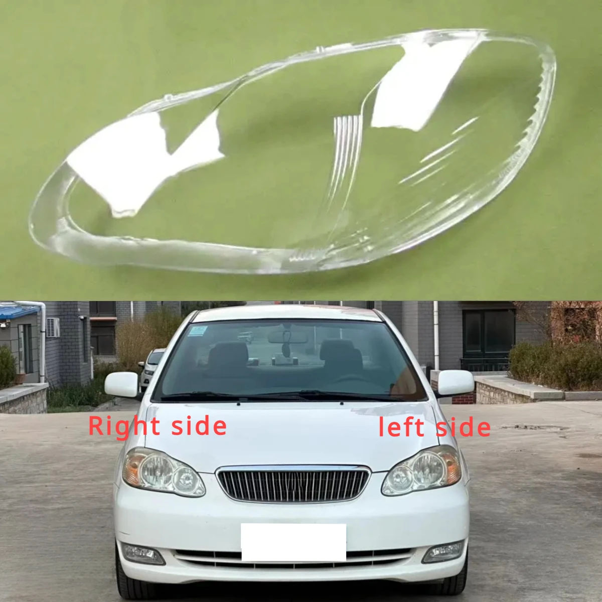 

For Toyota Corolla EX Transparent Lampshade Lamp Shell Masks Headlamp Cover Plexiglass 2003 2004 2005 2006 2007 2008 2009