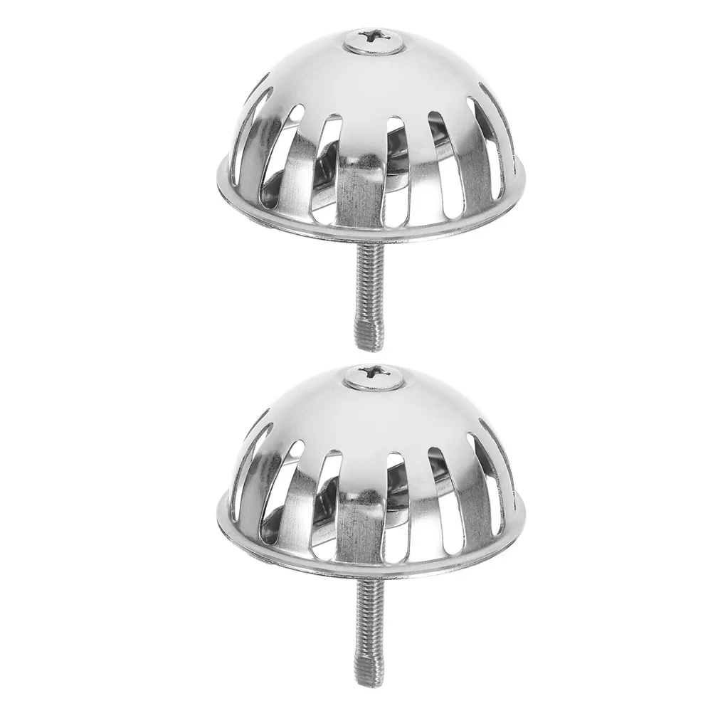 

2Pcs Stainless Steel Urinal Funnel Cover Floor Mounted Odor Proof Clog Preventing Universal Drain Strainer for Public Restrooms