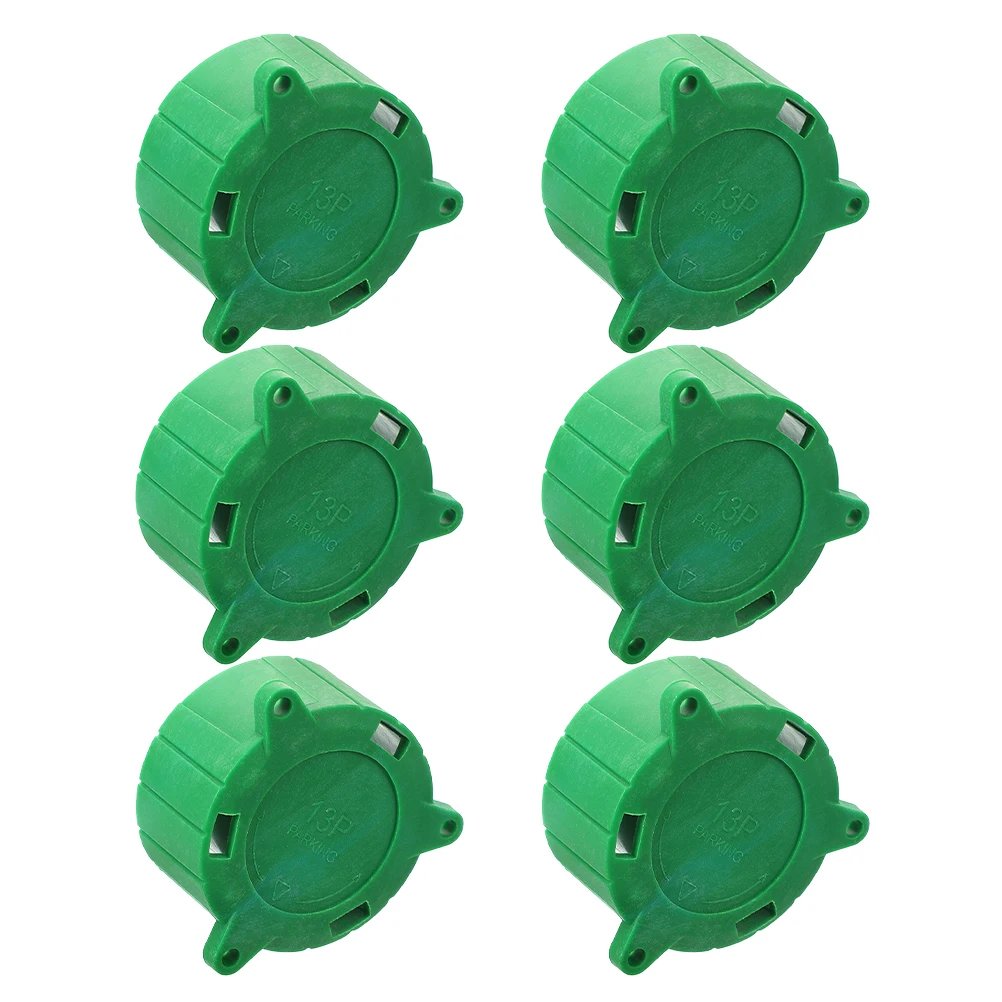 

6Pcs 13P Trailer Plug Holder Protective Dust Covers for Electric Car Accessories Rv Utility Trailers Connector Cap Parking