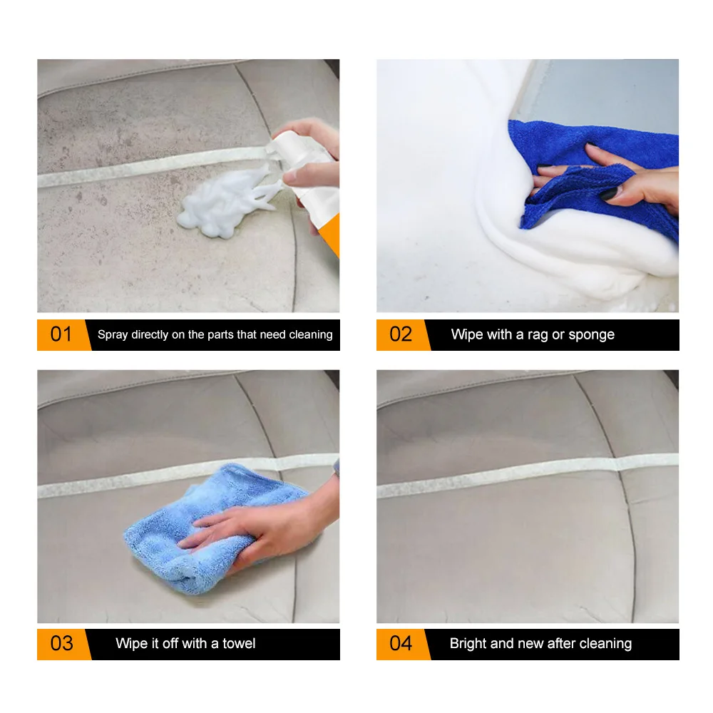 Multifunction Universal Car Interior Foam Cleaner Anti-aging Cleaning Foam Spray Automobile Cleaning Accessories 30/60/100/150ml