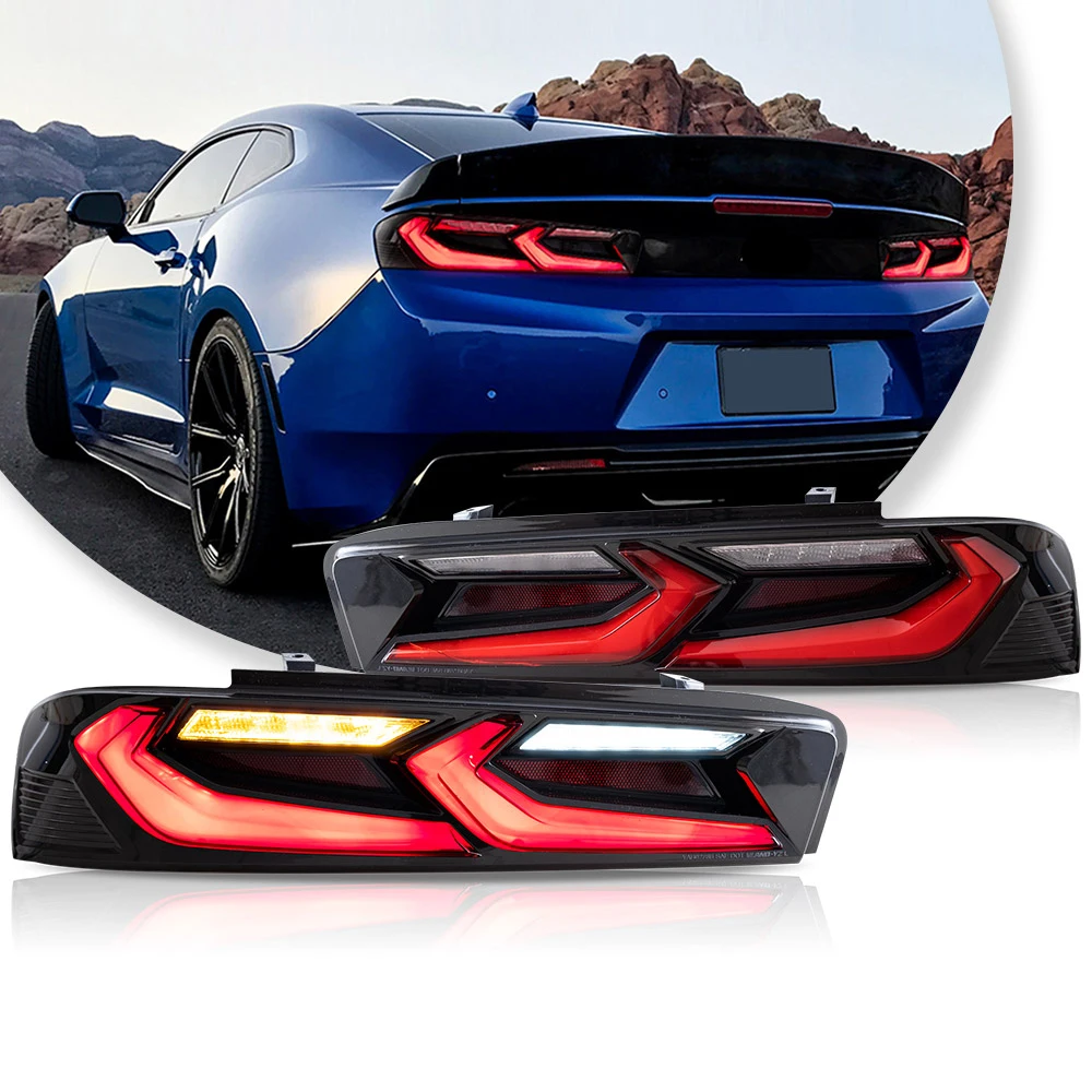 

VLAND Taillight Assembly FIT FOR CHEVROLET CAMARO 2016-2018 LED TAIL LAMP LED Running Light LED Brake Light