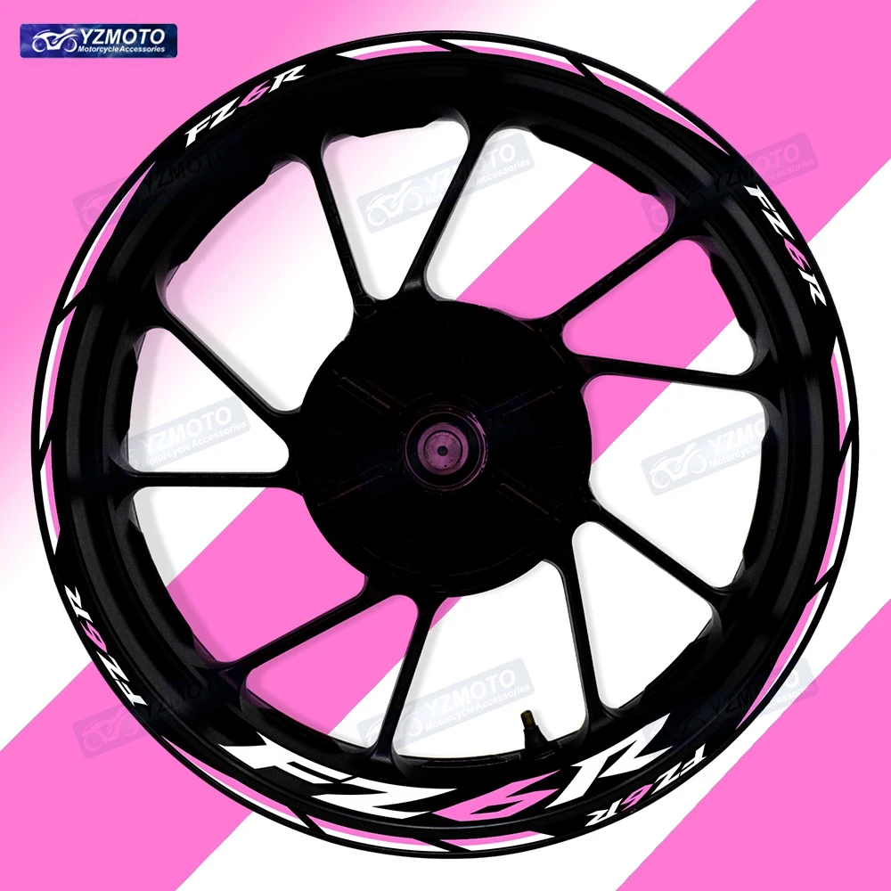 

Для мотоцикла FZ6R 17-дюймовая передняя и задняя ступица колеса, гоночная наклейка, водостойкая светоотражающая модифицированная декоративная наклейка на обод