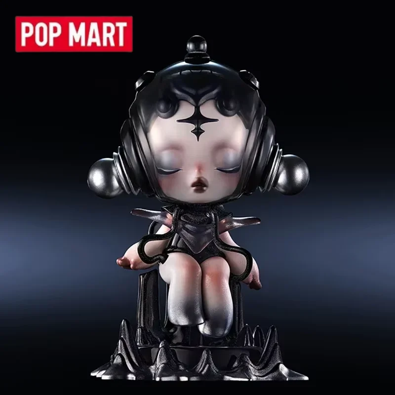 البوب مارت SKULLPANDA سلسلة الصوت حقيقية صندوق أعمى صندوق الغموض تخمين حقيبة اللعب دمية لطيف أنيمي الشكل سطح المكتب