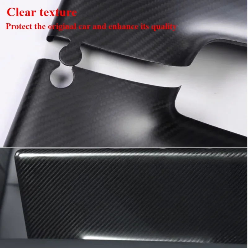 Screen Back Cover for Tesla Model 3 Y 3+ Dry Real Carbon Fiber Central Control Display Car Modification Decoration Highland 2024