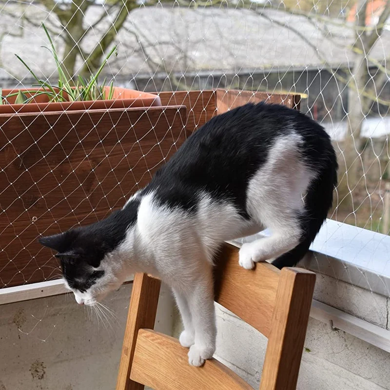 2X1.5M Cat Balcony Protection Net Mesh Netting Gardening Net For Prevents Cats From Escaping Or Falling From Balcony