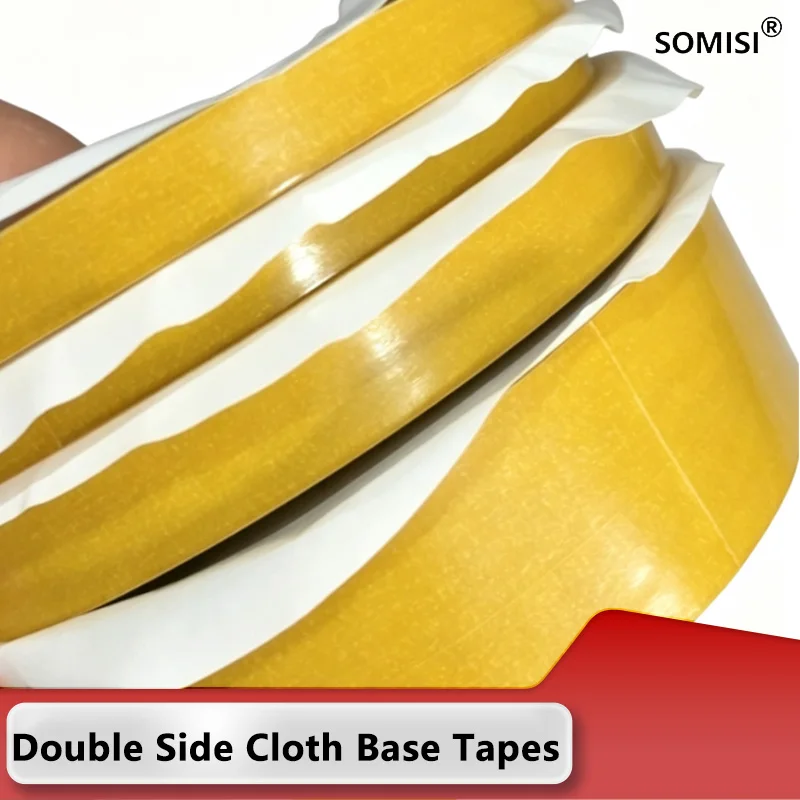 1~8 Rolls Double Sided Cloth Tape Strong Adhesive Waterproof Mounting Tape Heavy Duty Retail for Industrial Home Fixing 10~60mm