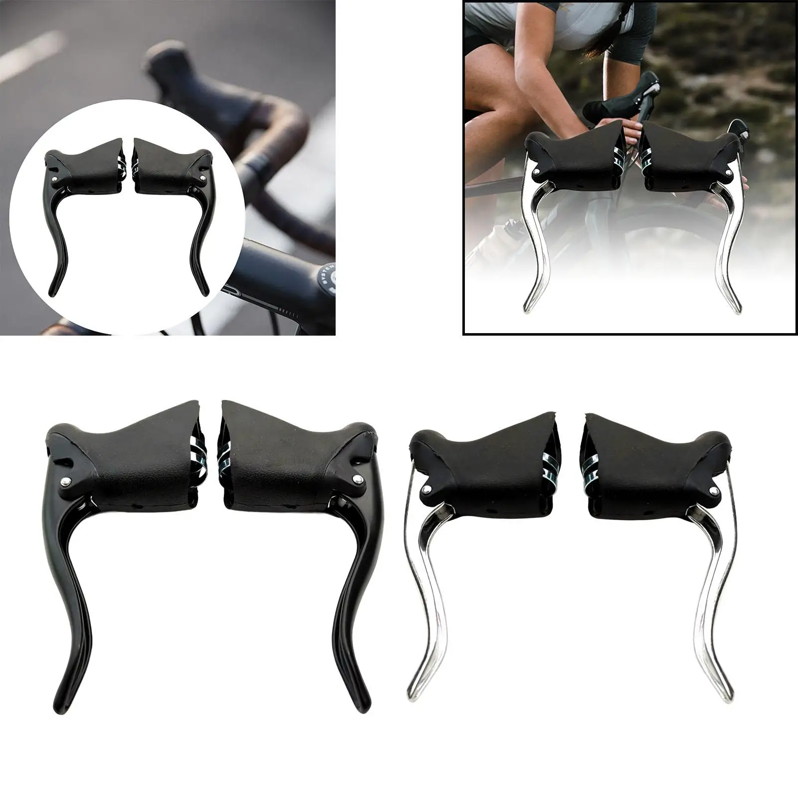 

2x Bicycle Brake Lever Replacement Bike Brake Handle Bicycle Handlebar Brake