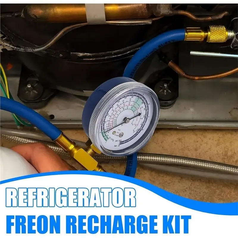 B06B-AC Recharge Kit With BPV31 Piercing Valve, Refrigerator Freon Recharge Kit For Home Refrigerators, AC Refrigerant System