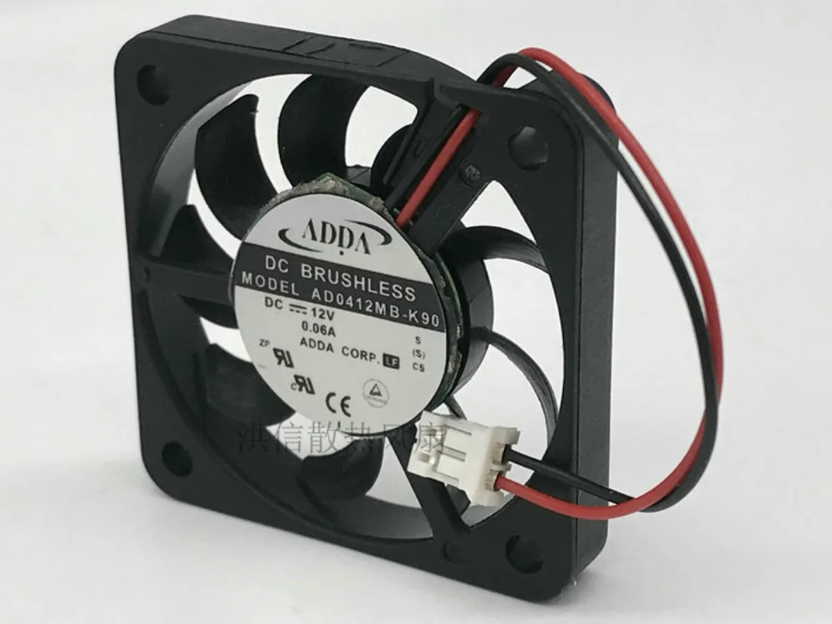 For ADDA AD0412MB-K90 DC12V 0.06A 4007 4CM 2-wire Silent Cooling Fan