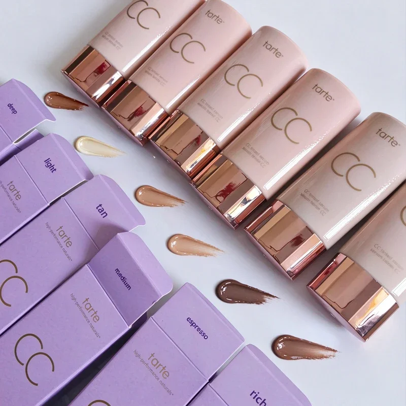 TARTE New Model 6 Colors CC Tinted Serum Foundation Liquid Concealer Oil-control Full Coverage Black Circles Acne Spots Makeup