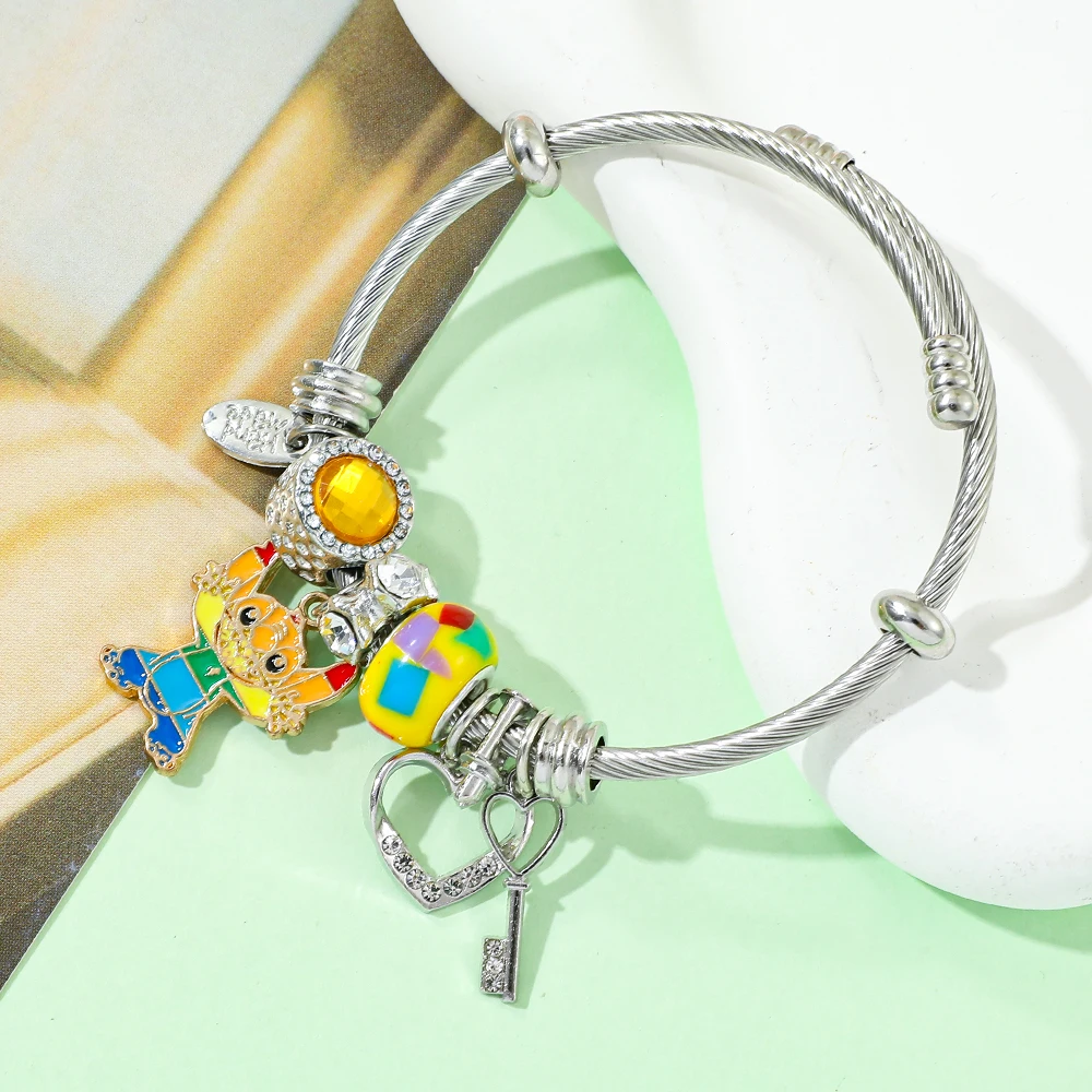 ديزني ليلو وستيتش سحر سوار لطيف أنيمي الشكل قلادة الإسورة متعة هدية عيد ميلاد لمحبي ﻿