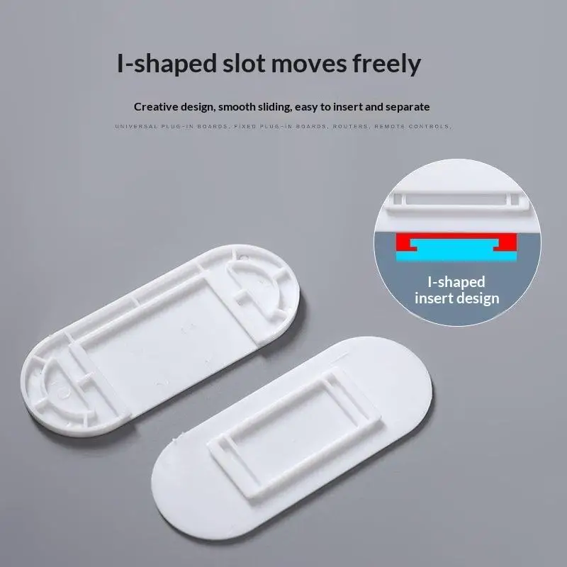 Self Adhesive Power Strip Holder No Drill Removable Easy to Use Wall Fixer for Home Office Dorm Kitchen