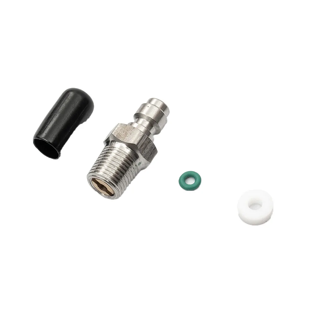 8MM One-Way Valve Filled Pacifier Stainless Steel M10 1/8NPT 1/8BSPP Thread Quick Connector Male For Direct Injection Valve