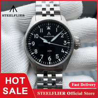 STEELFLIER Official SF743 Pilot VH31 Quartz Movement Big Onion Crown 200M Waterproof Sapphire Crystal Luxury Dive Luminous Watch